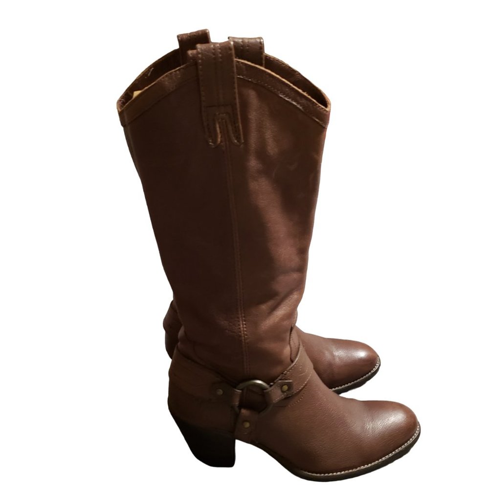 Brown Leather Western Boots - Picture 3 of 10